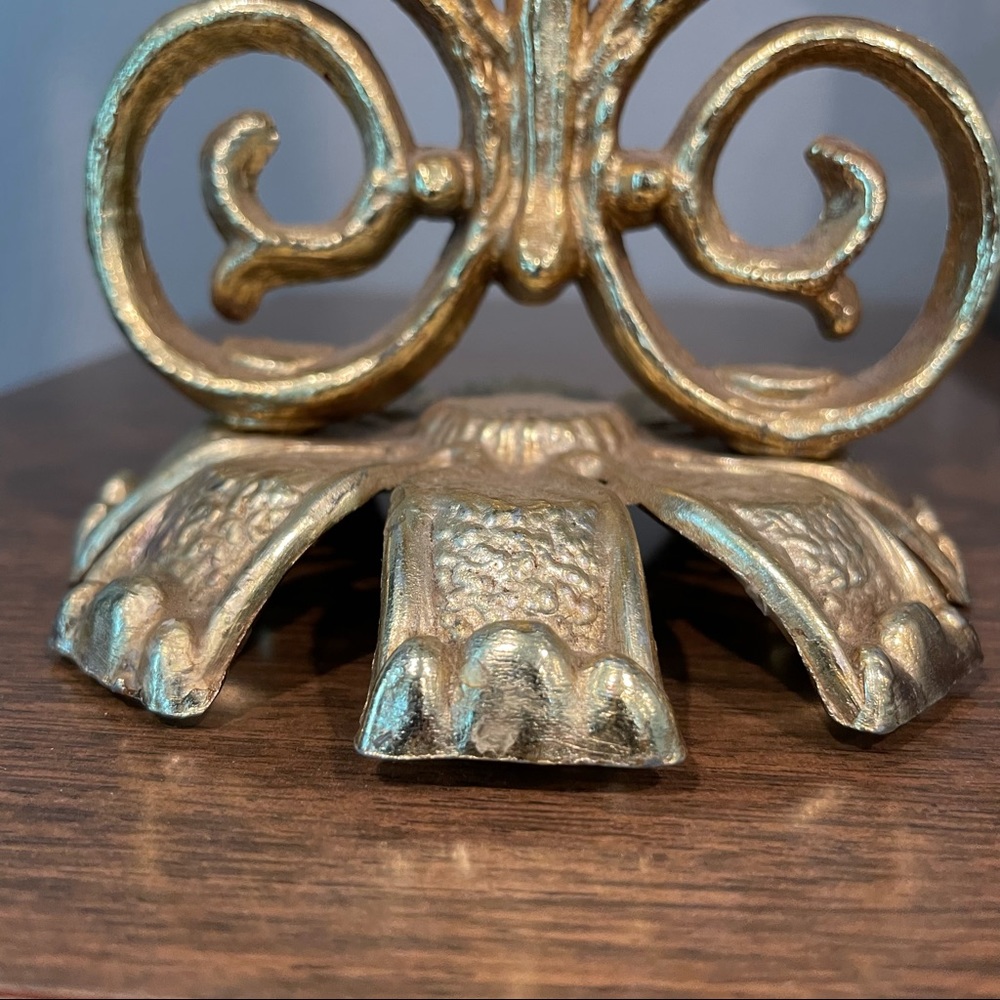 Vintage Dilly Gold tone Metal Candlestick Candle Holder - Picture 3 of 9